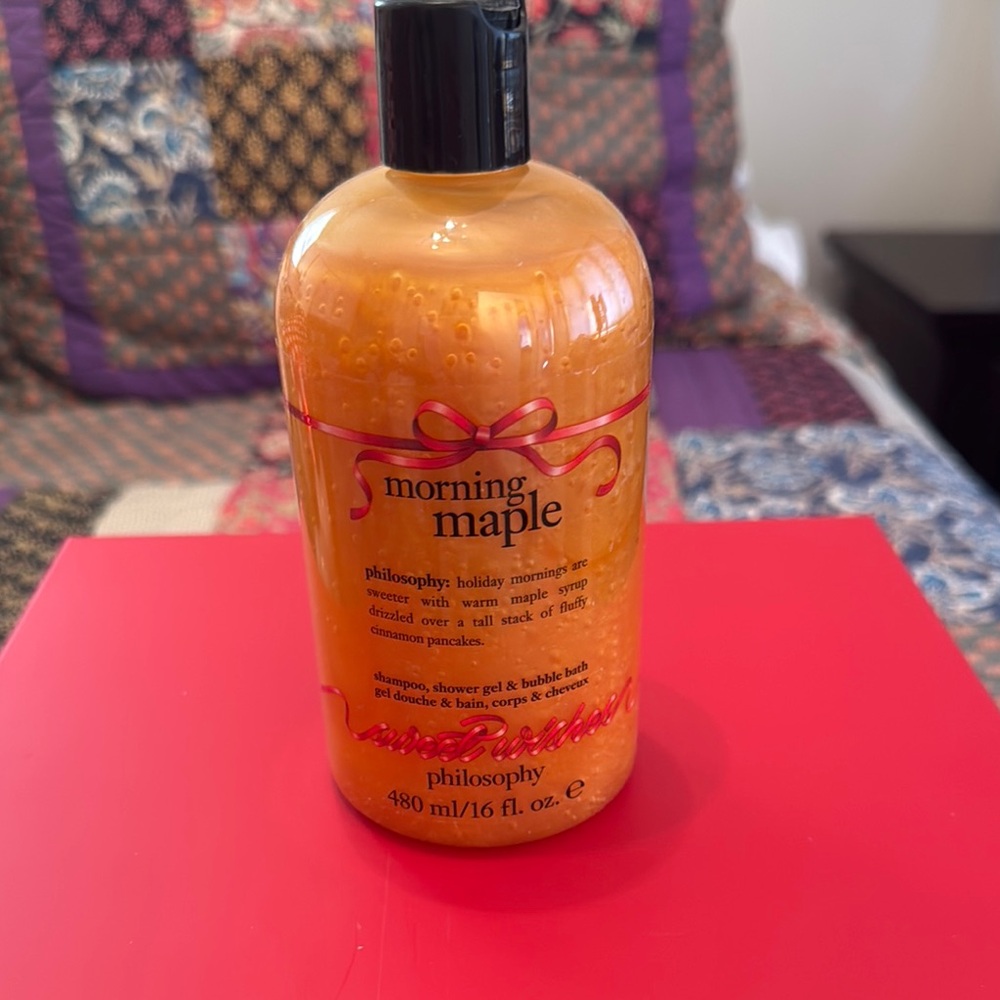 Philosophy Morning Maple 16 ounce shampoo, body wash, bubble bath